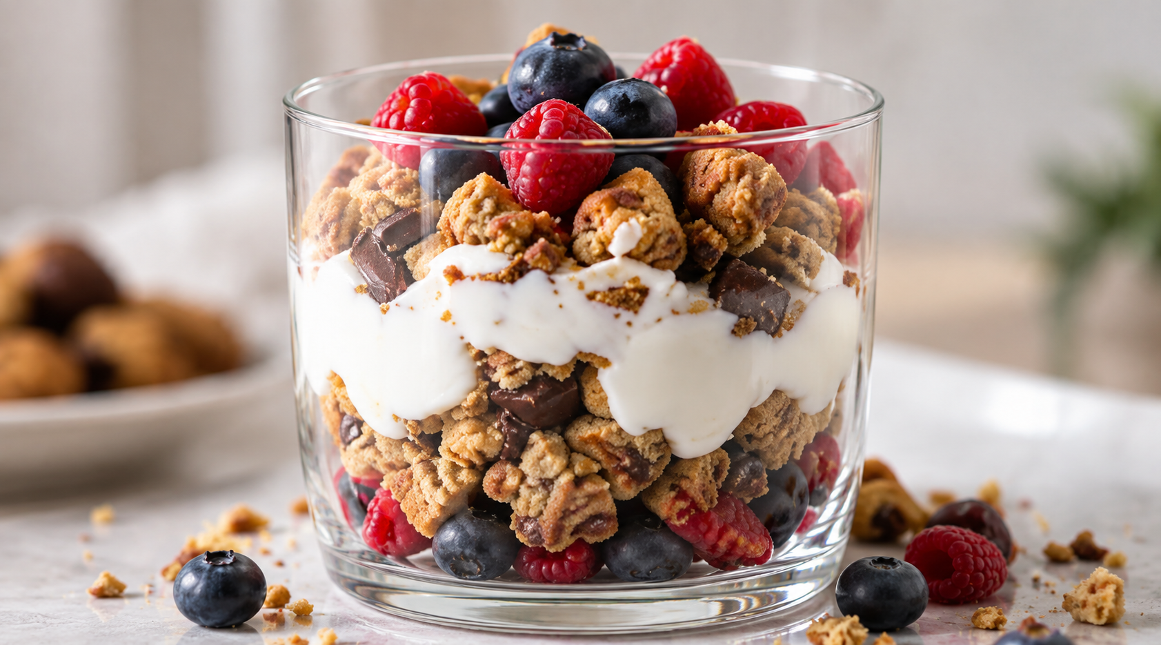Cookie-Dessert im Glas – Serviervorschlag