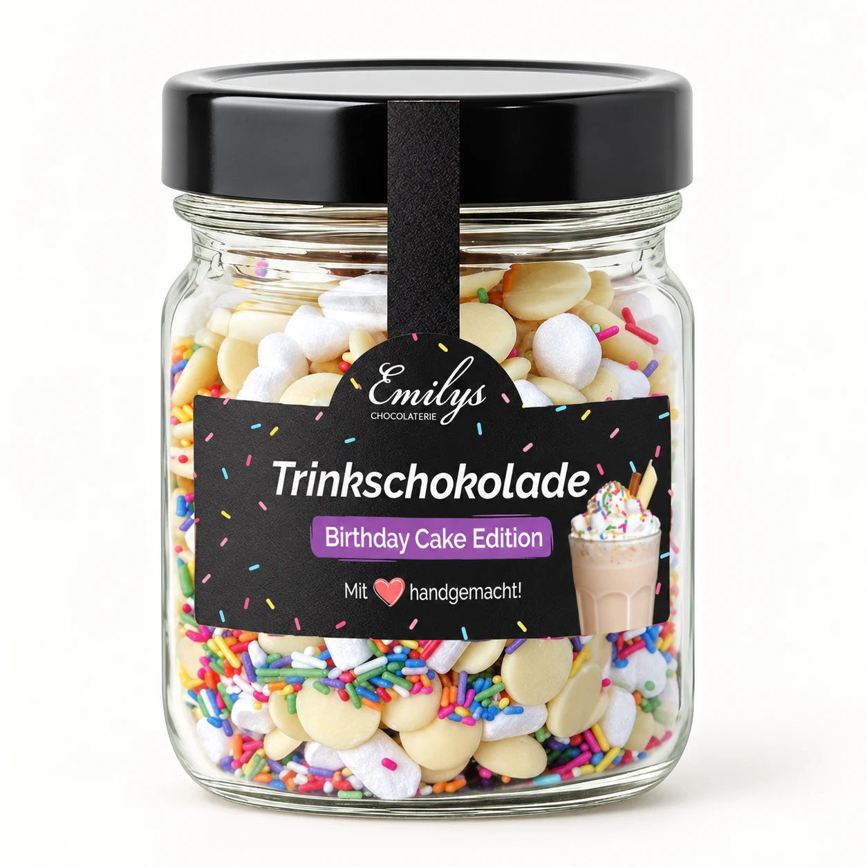 Trinkschokolade Birthday Cake Edition – Studioaufnahme
