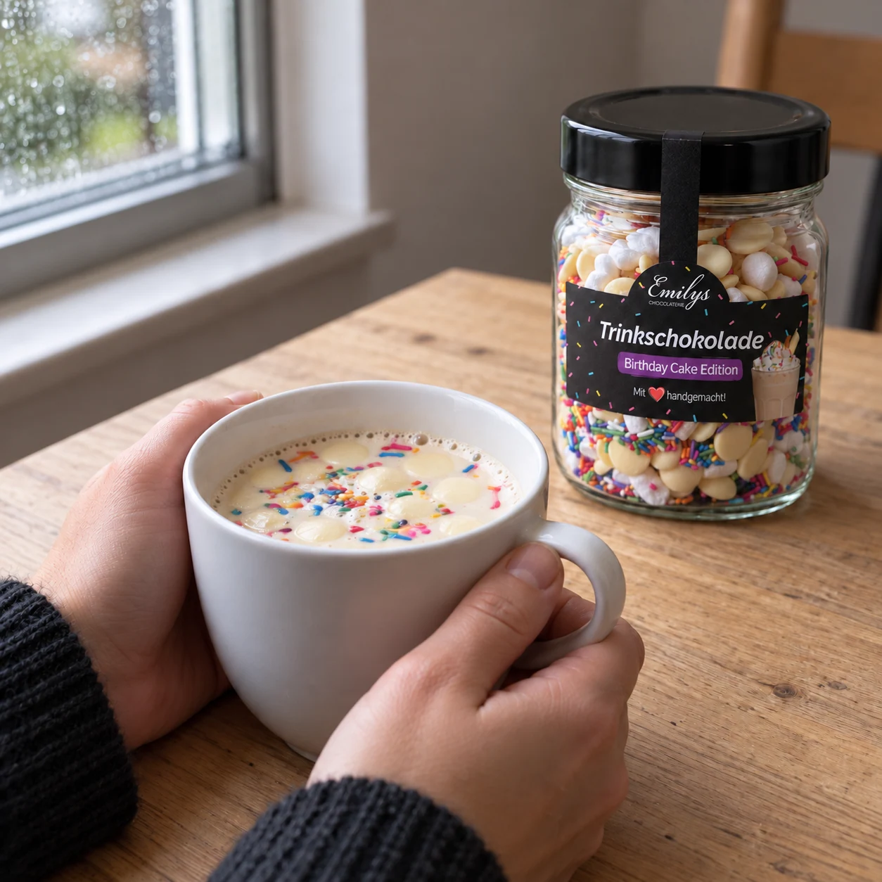 Trinkschokolade Birthday Cake Edition – Genussidee 1