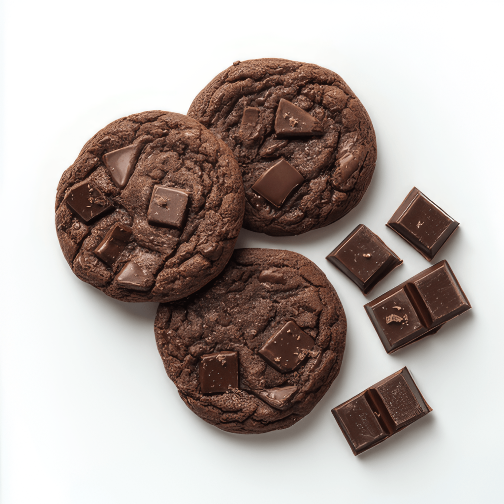 Cookies, beste Cookies, double chocolate cookies