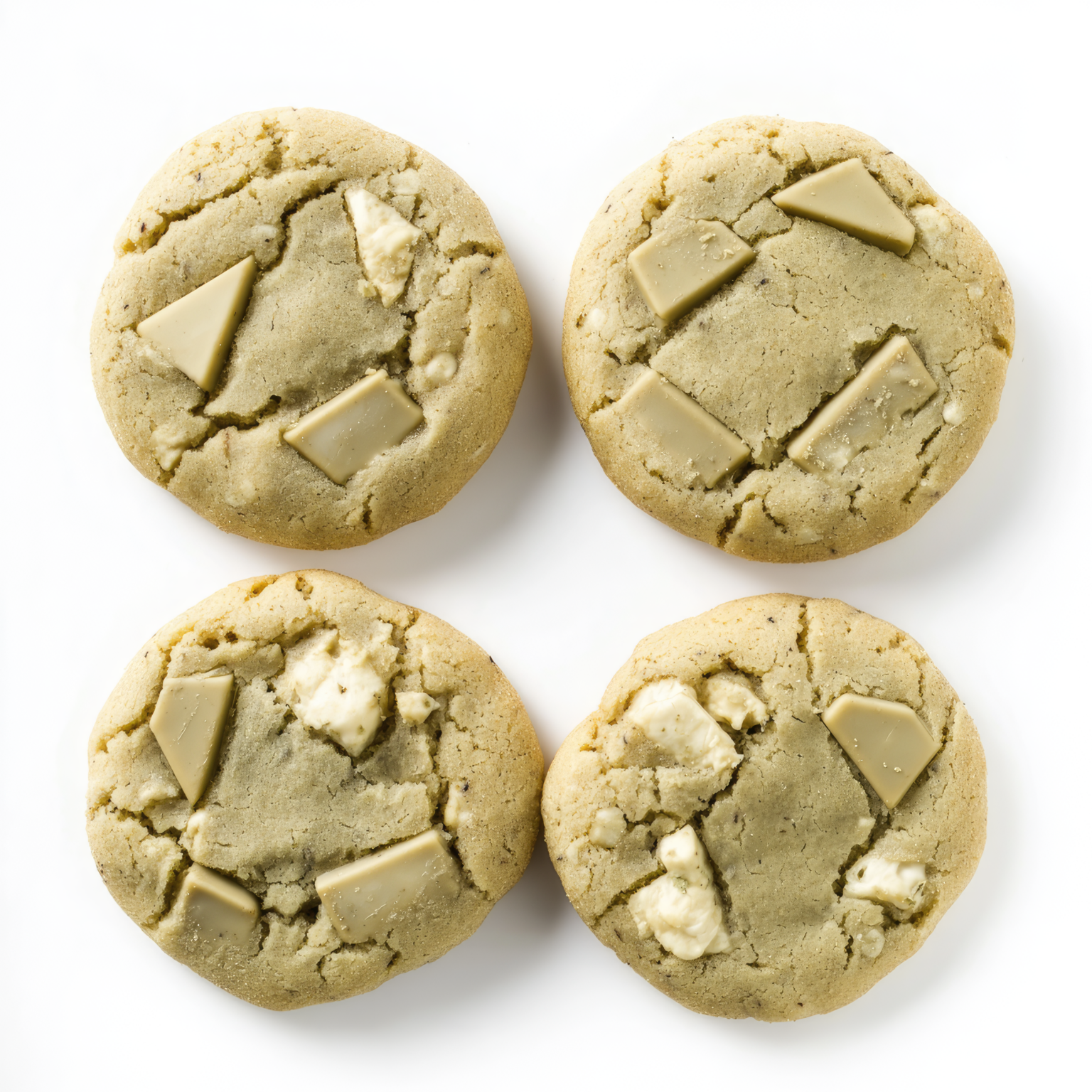 Cookies, leckere Cookies, Matcha Cookies, weiße Schokolade Cookies