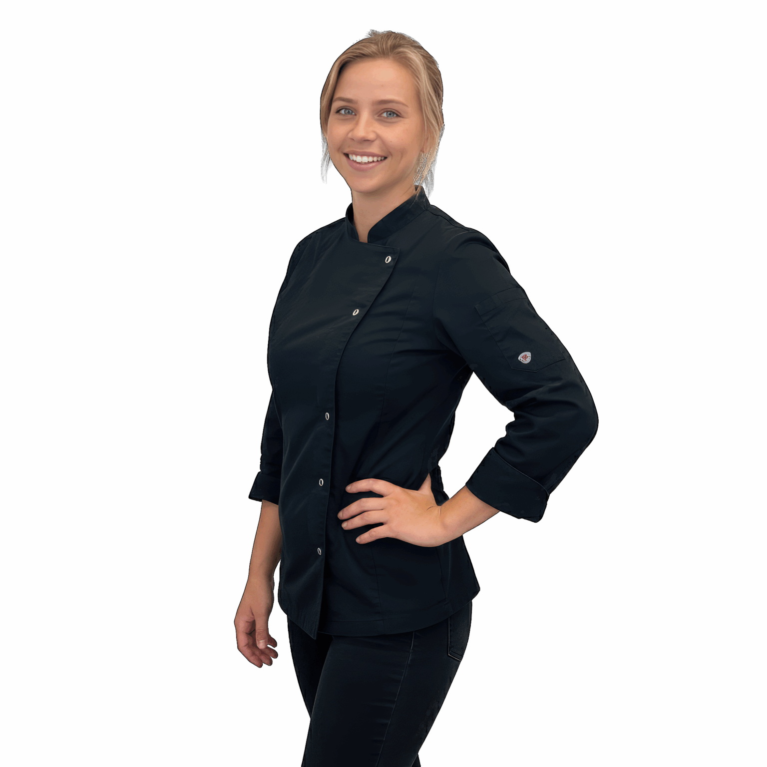 Emily Gorden Chocolatier Hand on waistsc standard scale 2 00x