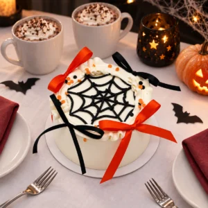 SpidersCake auf der Halloween-Tafel