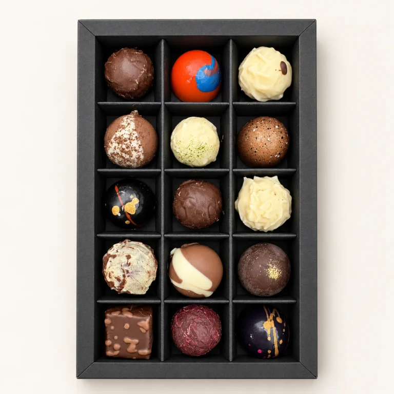 Goldene Momente – Pralinen mit Alkohol, 15 Pralinen