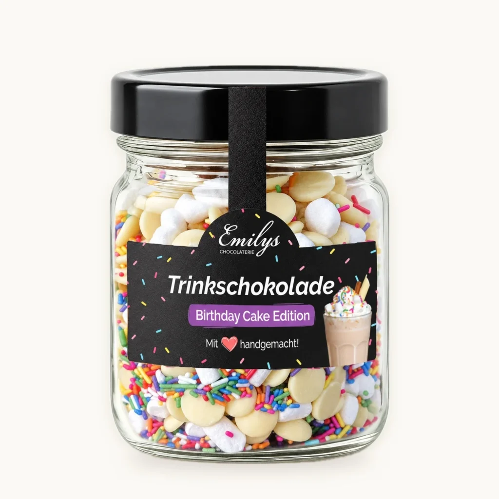 Trinkschokolade Birthday Cake Edition