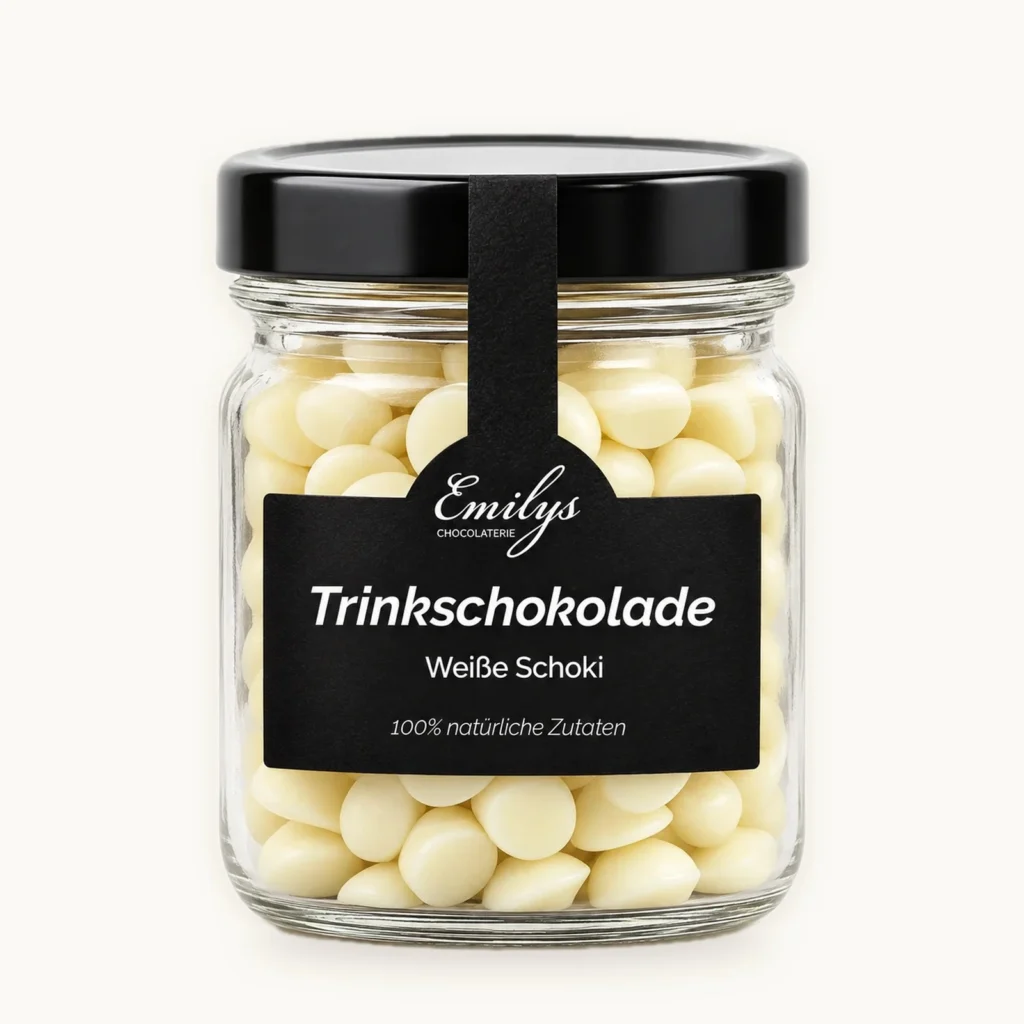 Trinkschokolade weiße Schoki – Studioaufnahme