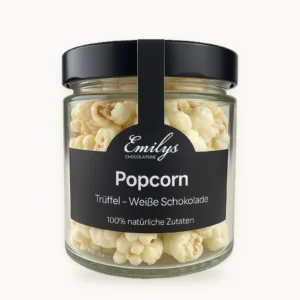 Popcorn weiße Schokolade und Trüffel – Emilys Chocolaterie